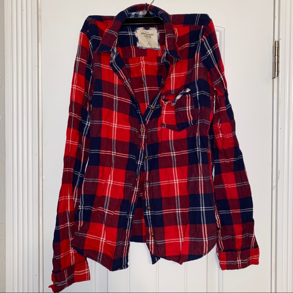 Plaid long sleeve shirt